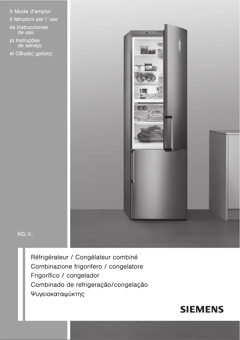 Page n°1 - Mode d'emploi Siemens KG36VVI30S