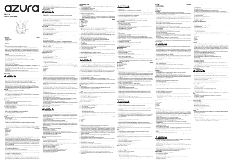 Page n°1 - Manuel utilisateur AzurA AZ-FC10