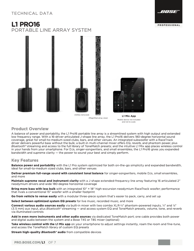 Image de la première page du manuel de l'appareil L1 Pro16
