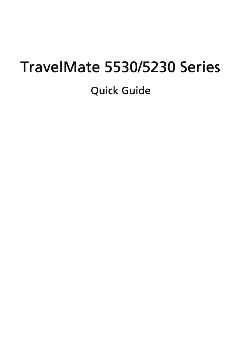 Página 1 del manual Manual de usuario Acer TravelMate TM5530