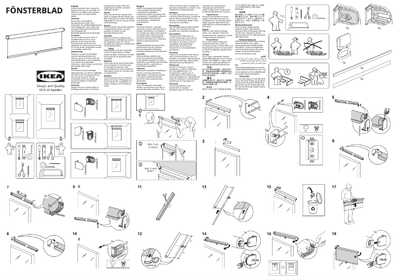 Página 1 del manual Manual de usuario Ikea FÖNSTERBLAD 005.384.68