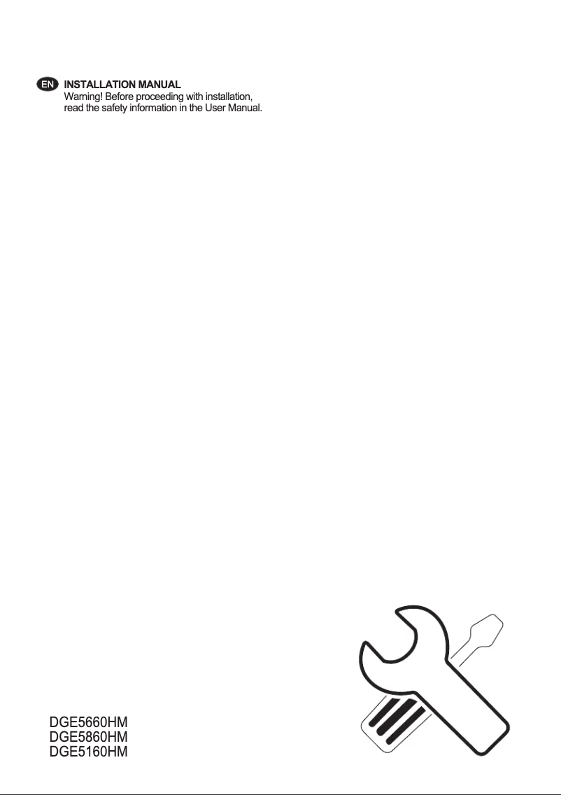 Image de la première page du manuel de l'appareil DGE5860HM