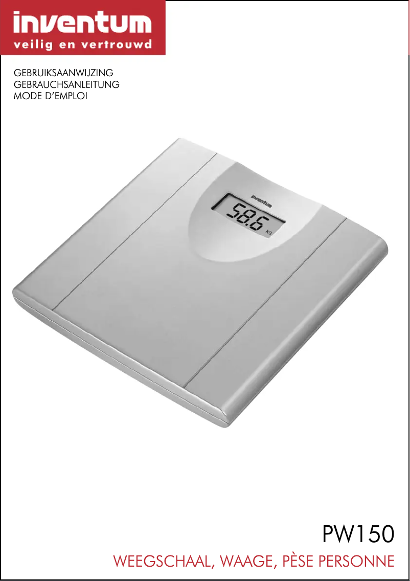 Page n°1 - Manuel utilisateur Inventum PW150