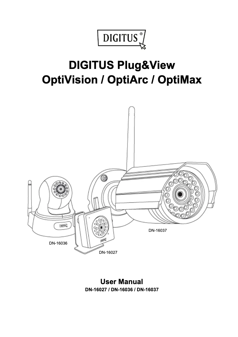 Image de la première page du manuel de l'appareil OptiArc DN-16036