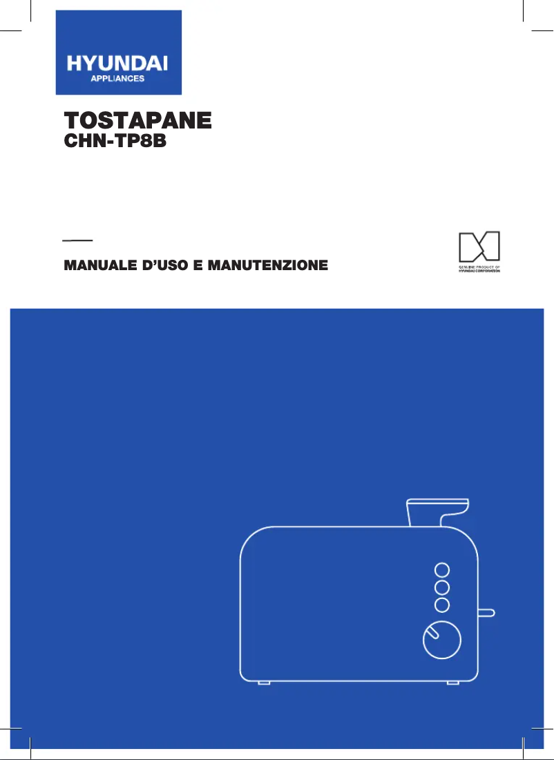 Page 1 de la notice Manuel utilisateur Hyundai CHN-TP8B