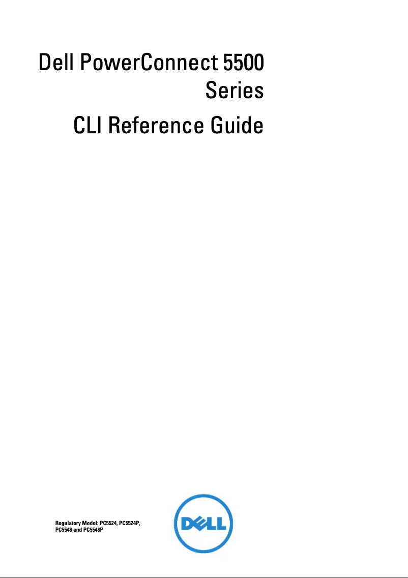 Page n°1 - Manuel utilisateur Dell PowerConnect 5548p