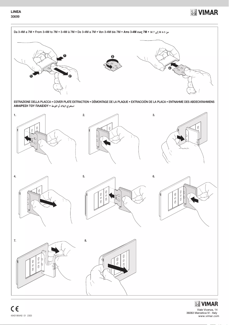 Page 1 de la notice Manuel utilisateur Vimar 30699