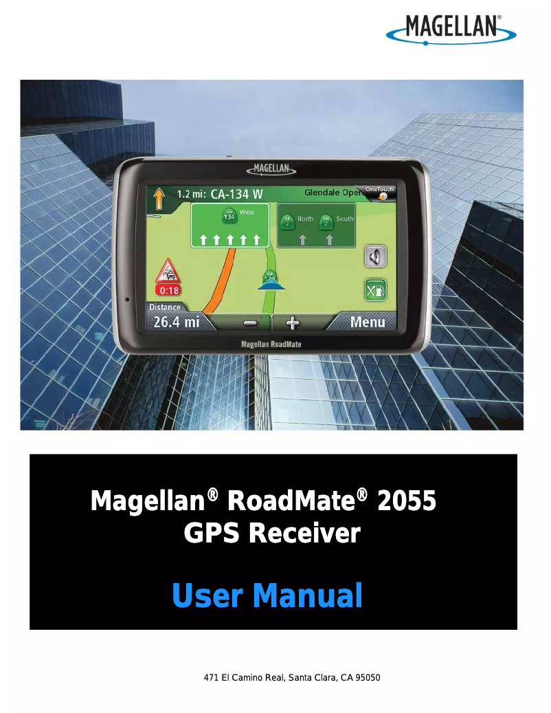 Page n°1 - Manuel utilisateur Magellan RoadMate 2055T-LM