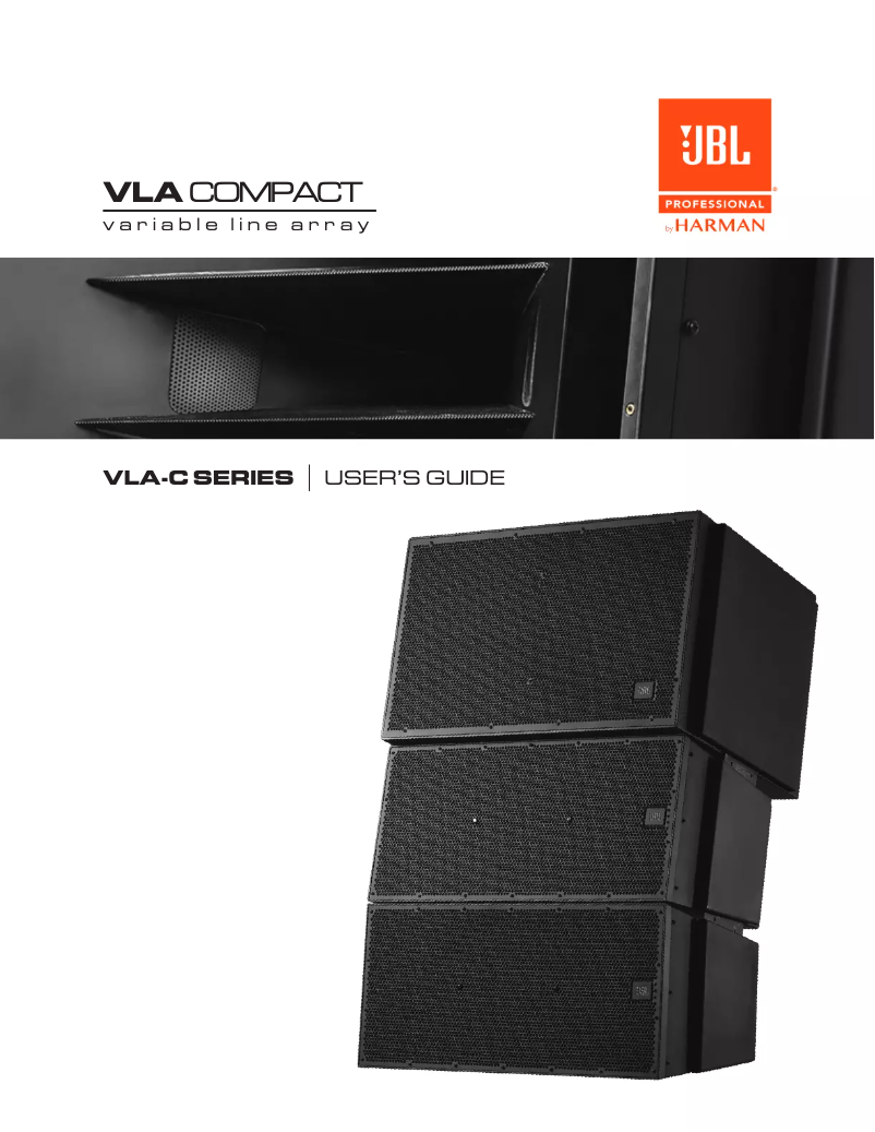 Page n°1 - Manuel utilisateur JBL VLA-C125S