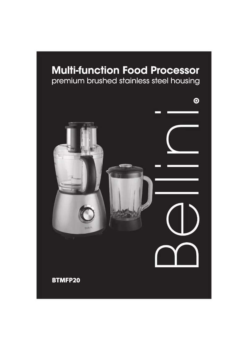 Image de la première page du manuel de l'appareil BTMFP20