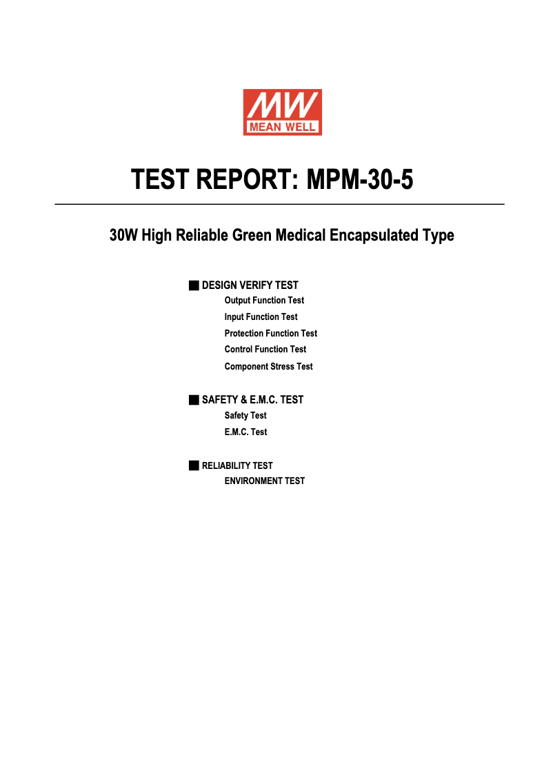 Image de la première page du manuel de l'appareil MPM-30-5