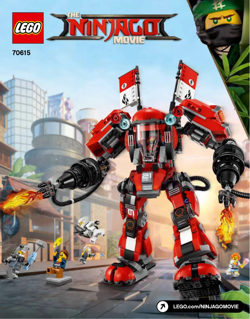 Page 1 de la notice Manuel utilisateur Lego The Ninjago Movie 70615