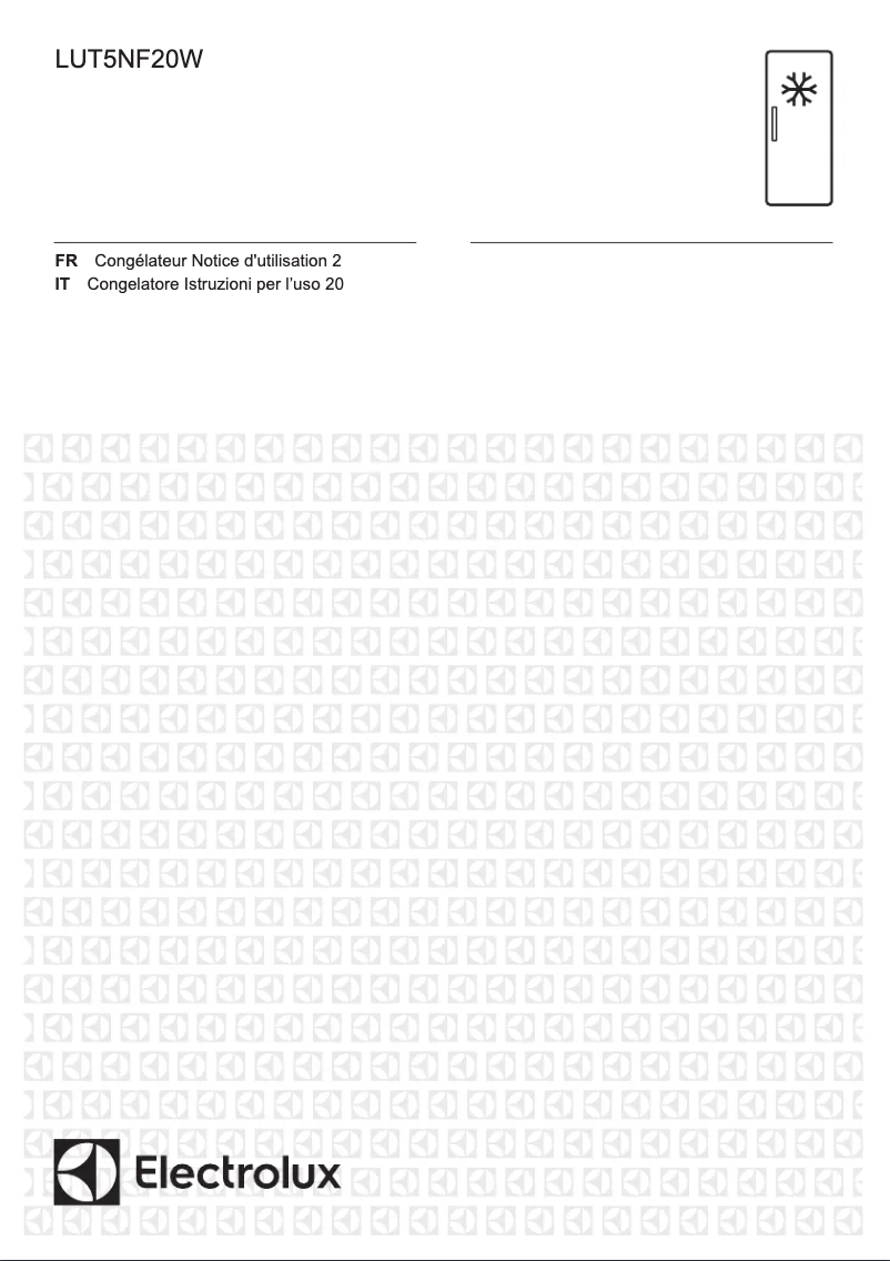Page 1 de la notice Manuel utilisateur Electrolux LUT5NF20W