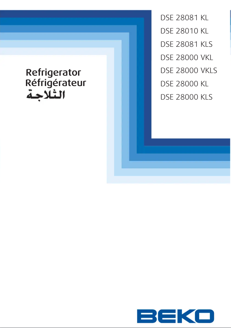 Image de la première page du manuel de l'appareil DSE28000VKL