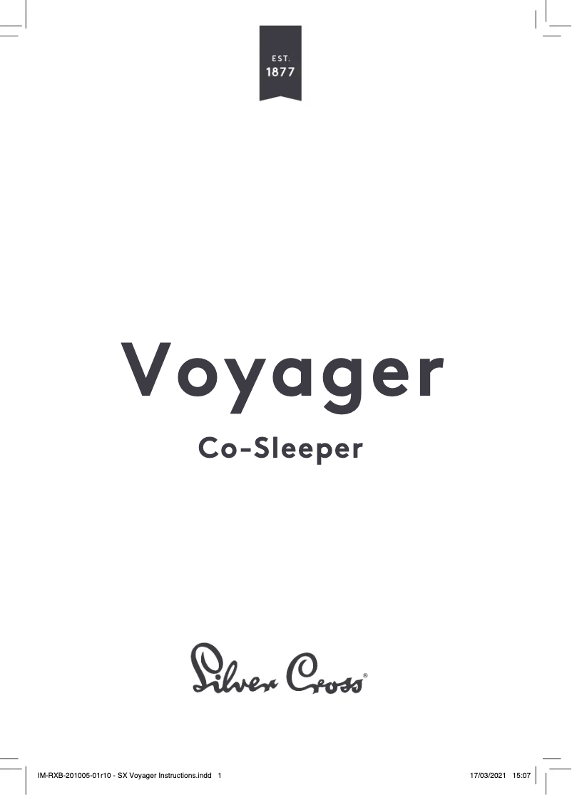 Page 1 de la notice Manuel utilisateur Silver Cross Voyager Co-Sleeper