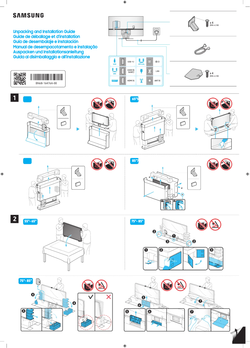 Page n°1 - Manuel utilisateur Samsung QN75QN85CAK