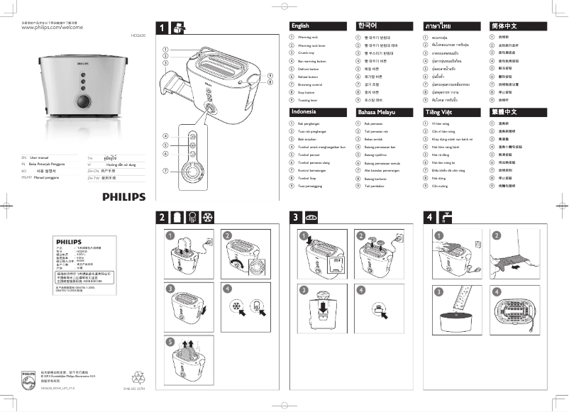 Page 1 de la notice Manuel utilisateur Philips Daily Collection HD2630