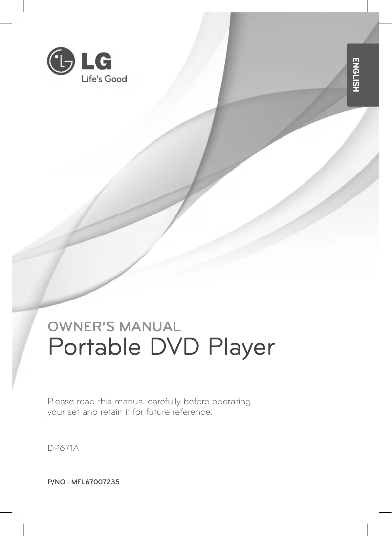 Image de la première page du manuel de l'appareil DP671A