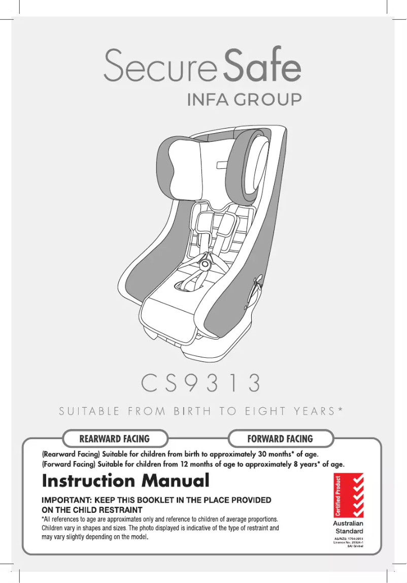 Page n°1 - Manuel utilisateur SecureSafe Guard Elite CS9313