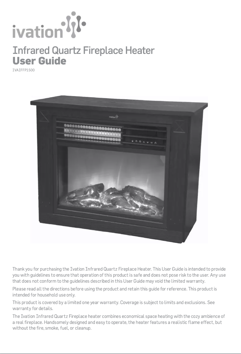 Page 1 de la notice Manuel utilisateur Ivation IVAIFFP1500