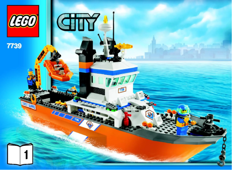 Page 1 de la notice Manuel utilisateur Lego Coast Guard Patrol Boat & Tower