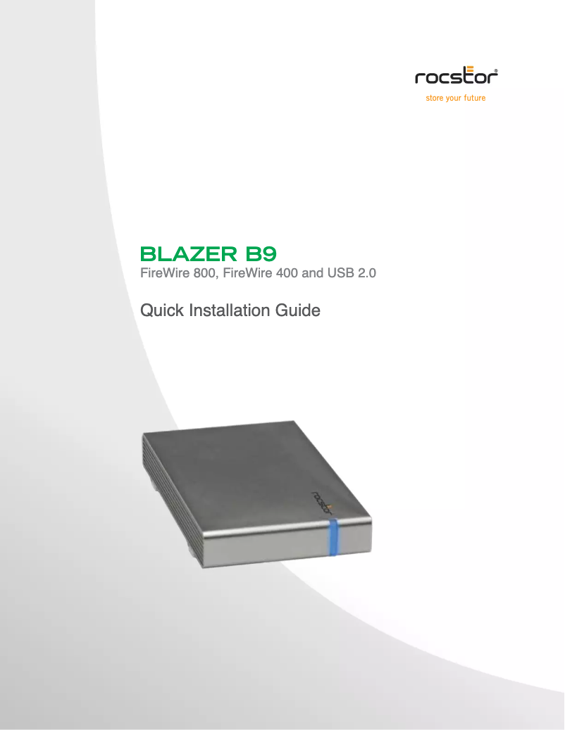 Página 1 del manual Manual de usuario Rocstor Blazer B9