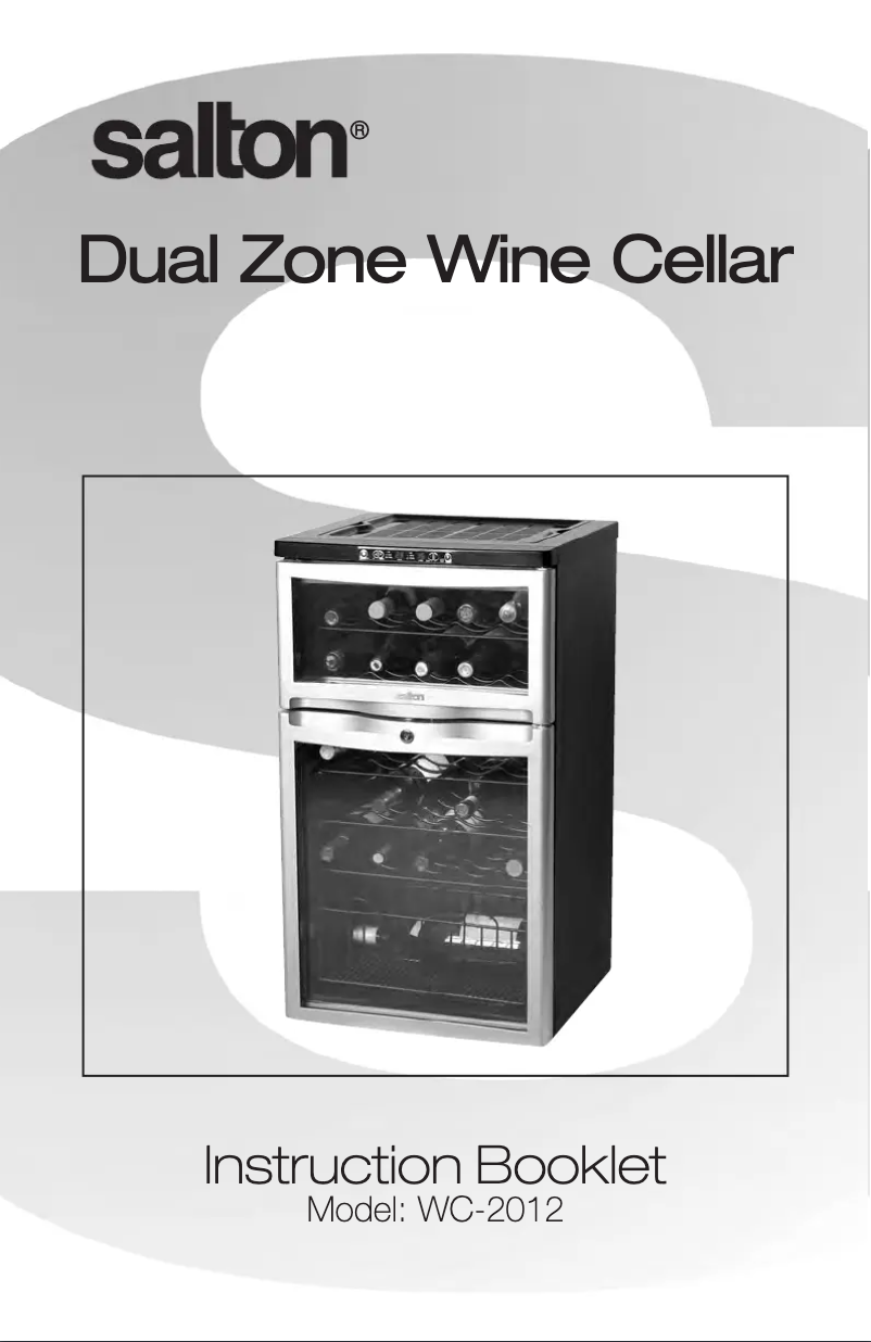 Página 1 del manual Manual de usuario Salton WC-2012