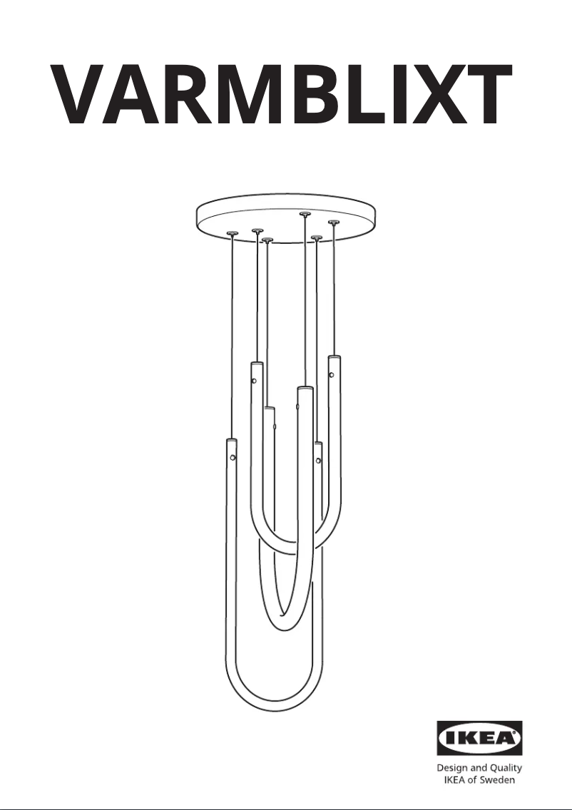 Imagen de la primera página del manual del dispositivo VARMBLIXT 105.311.31