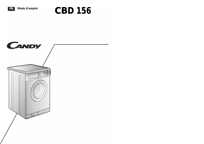 Page 1 de la notice Manuel utilisateur Candy LB CBD156-47