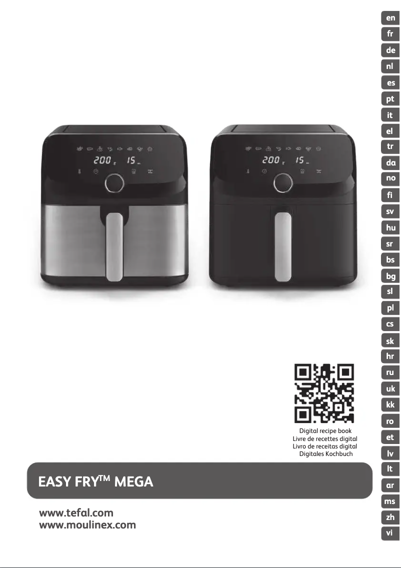 Page n°1 - Manuel utilisateur Moulinex Easy Fry Mega EY855D