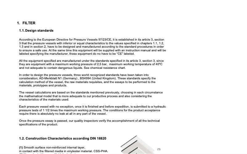 Page 1 de la notice Fiche technique AstralPool Taunus