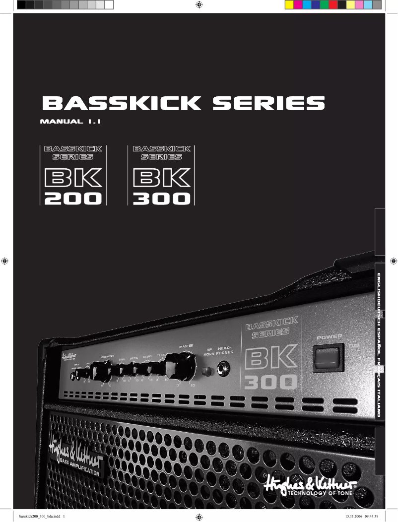 Image de la première page du manuel de l'appareil BassKick 300