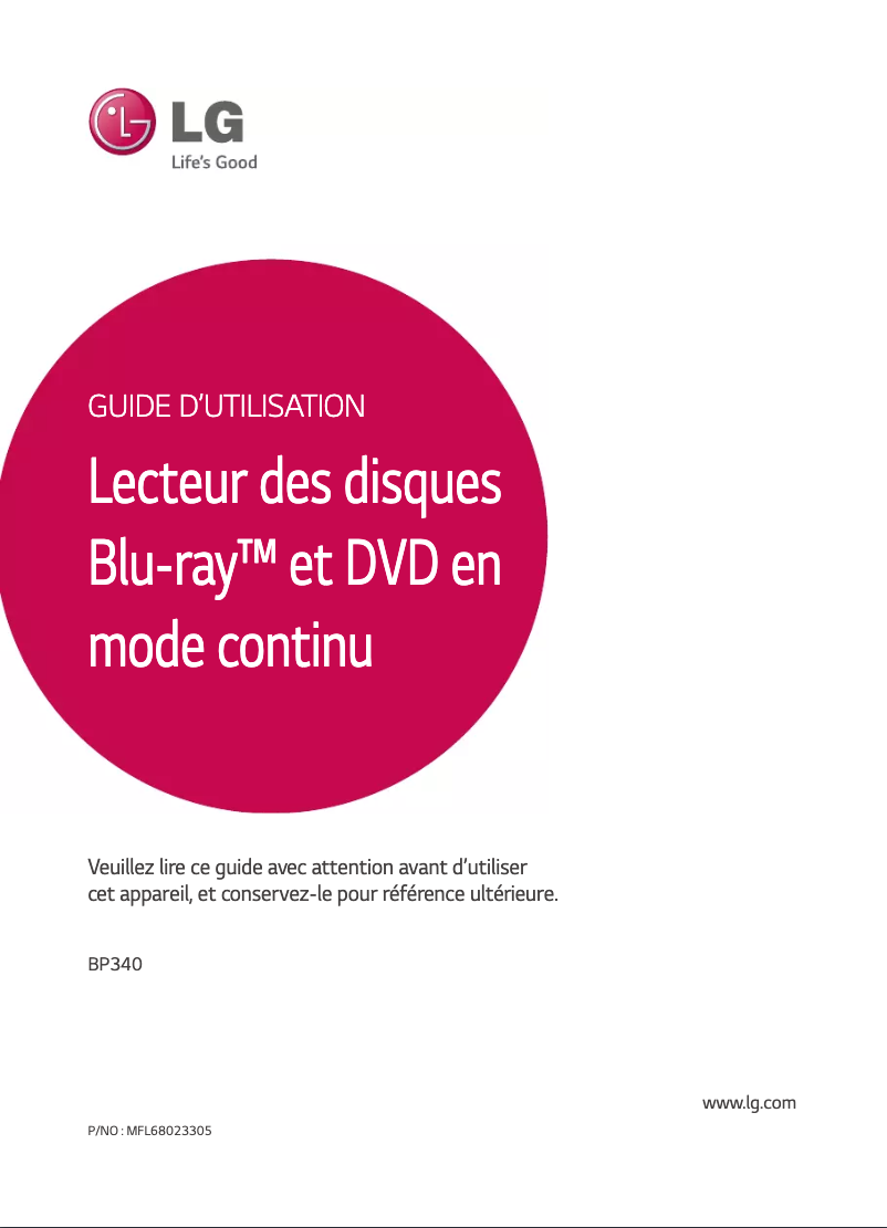 Imagen de la primera página del manual del dispositivo BP340