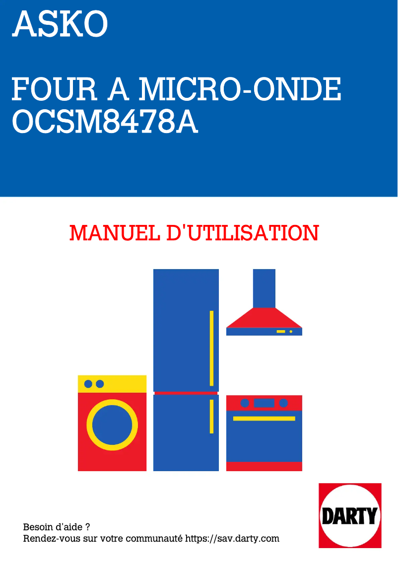 Page n°1 - Fiche technique Asko OCSM8487A