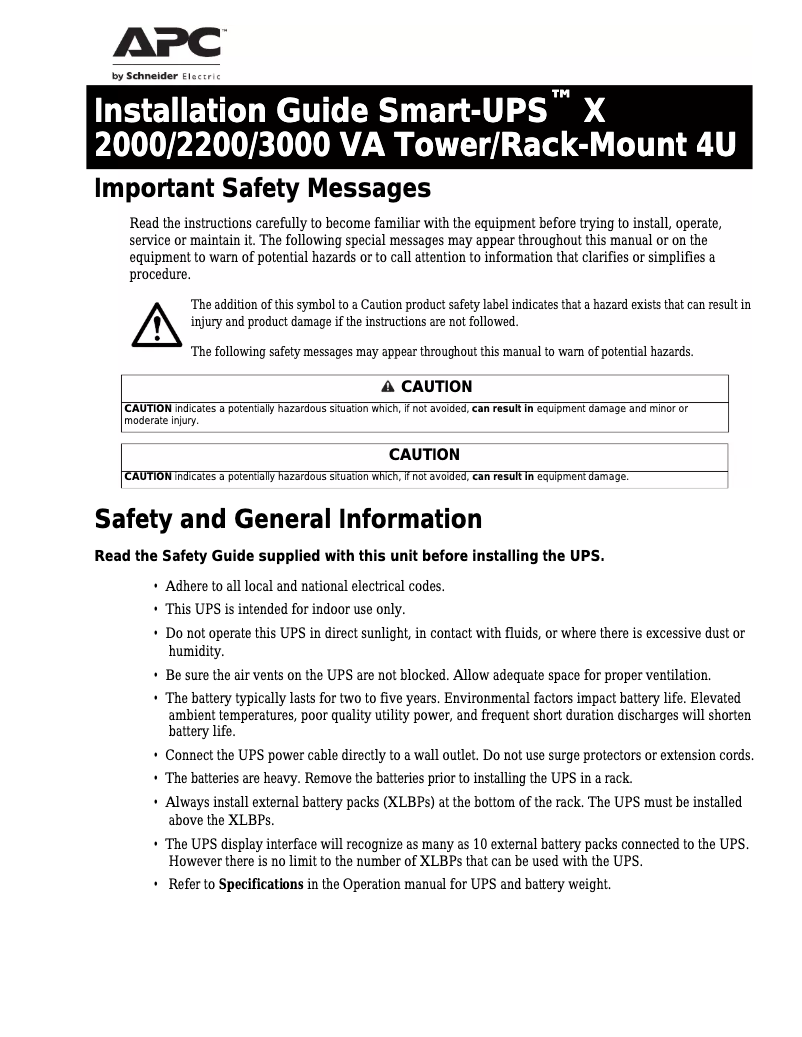 Image de la première page du manuel de l'appareil SMX2200HVNC