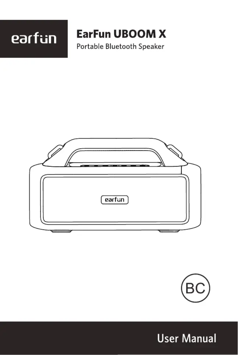 Page n°1 - Manuel utilisateur EarFun UBOOM X