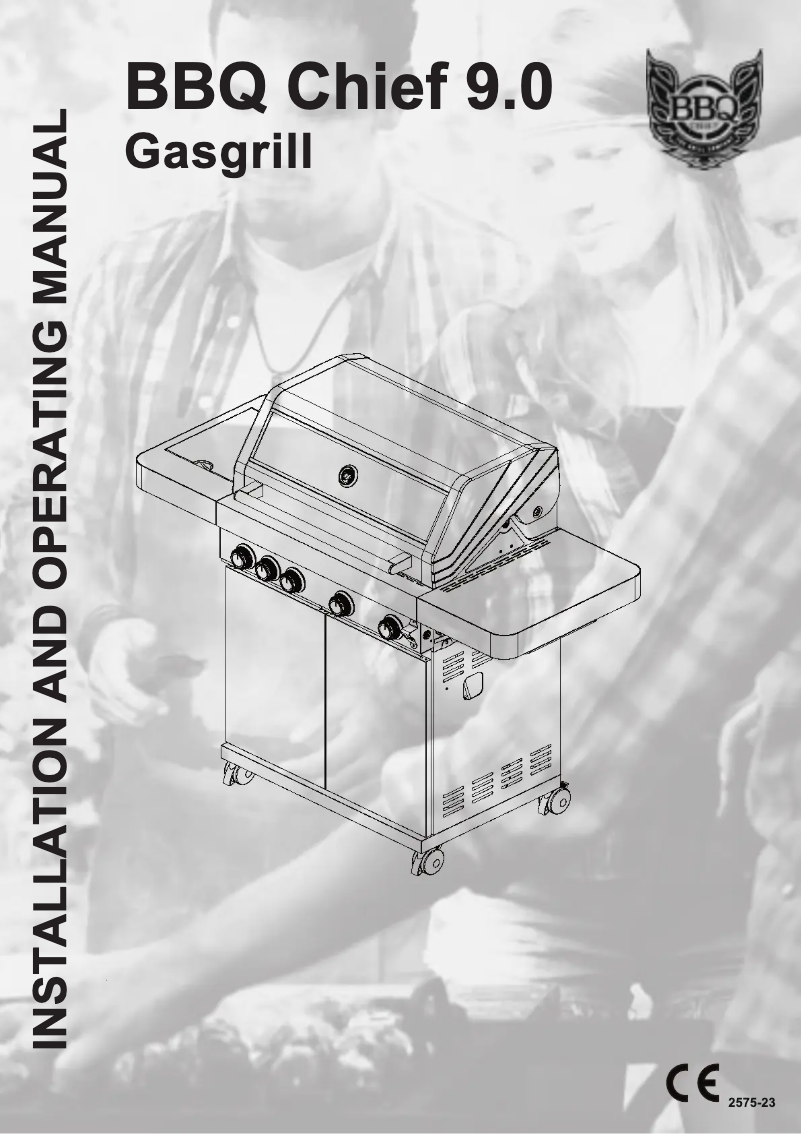 Page 1 de la notice Manuel utilisateur Maxxus BBQ Chief 9.0