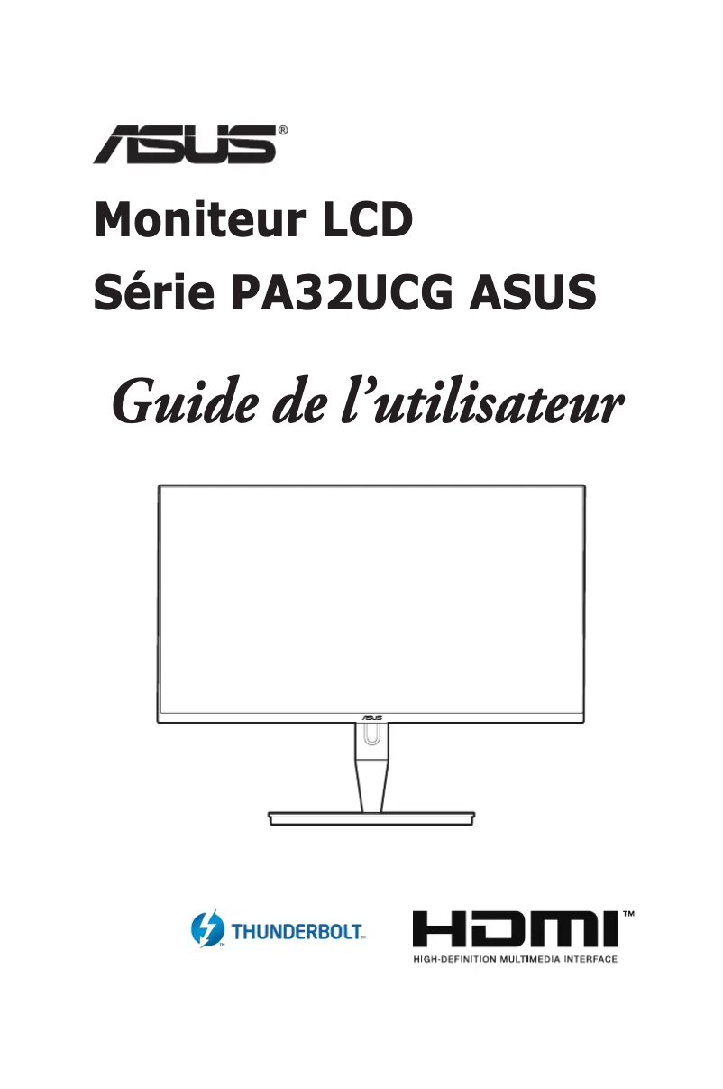Page n°1 - Manuel utilisateur Asus ProArt PA32UCG
