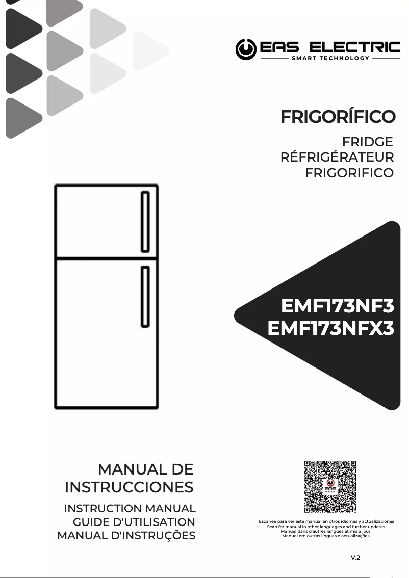 Page n°1 - Manuel utilisateur EAS Electric EMF173NF3