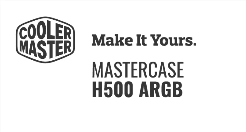 Page 1 de la notice Manuel utilisateur Cooler Master MasterCase H500 ARGB