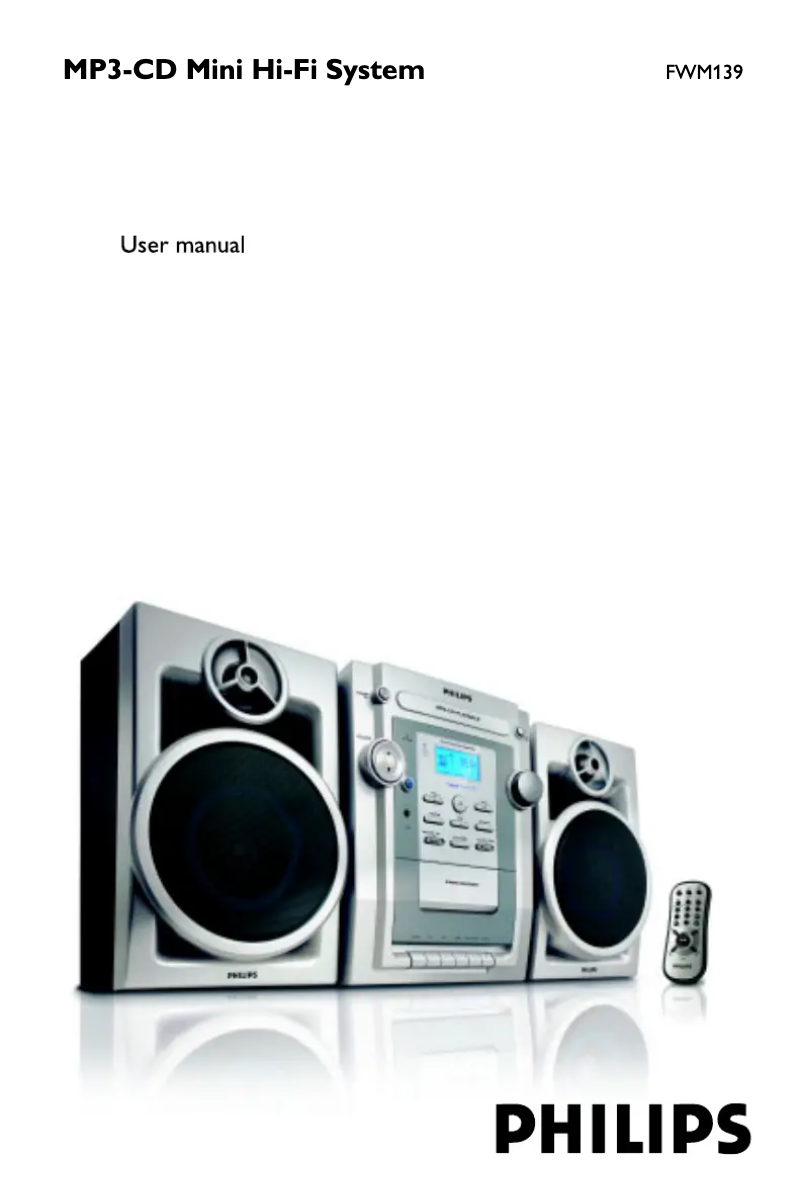 Page n°1 - Manuel utilisateur Philips FWM139