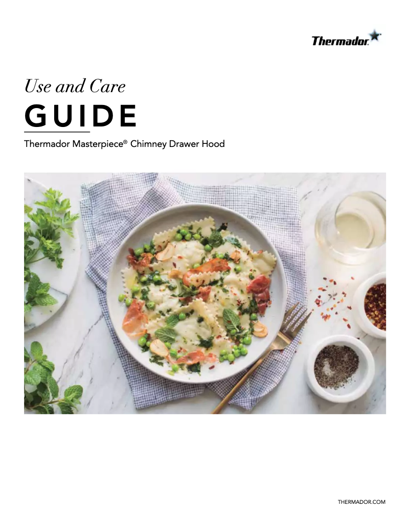 Page 1 de la notice Manuel utilisateur Thermador HDDB36WS