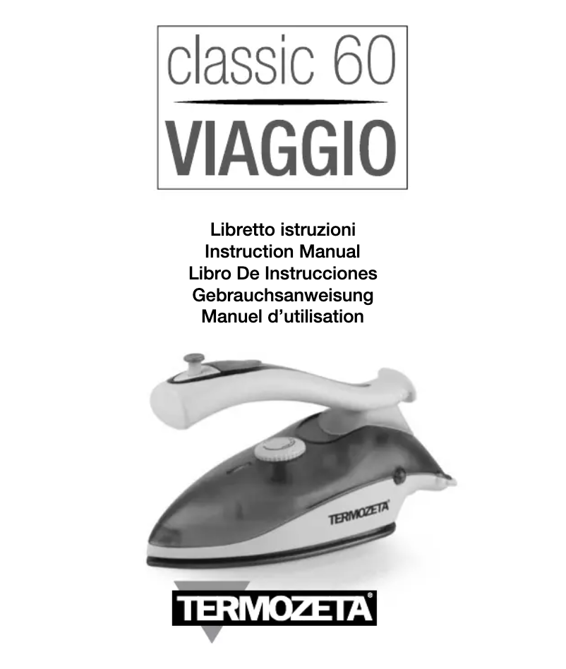 Image de la première page du manuel de l'appareil Classic 60 Viaggio