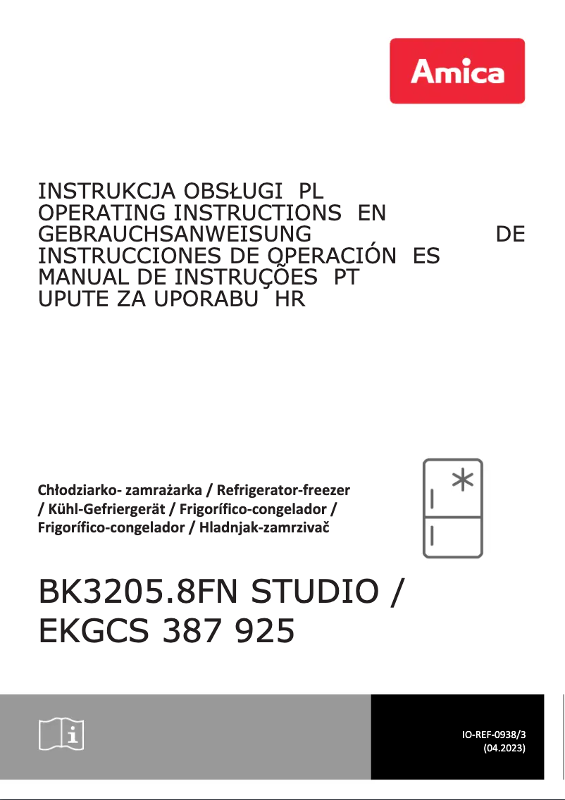 Page n°1 - Manuel utilisateur Amica EKGCS 387 925