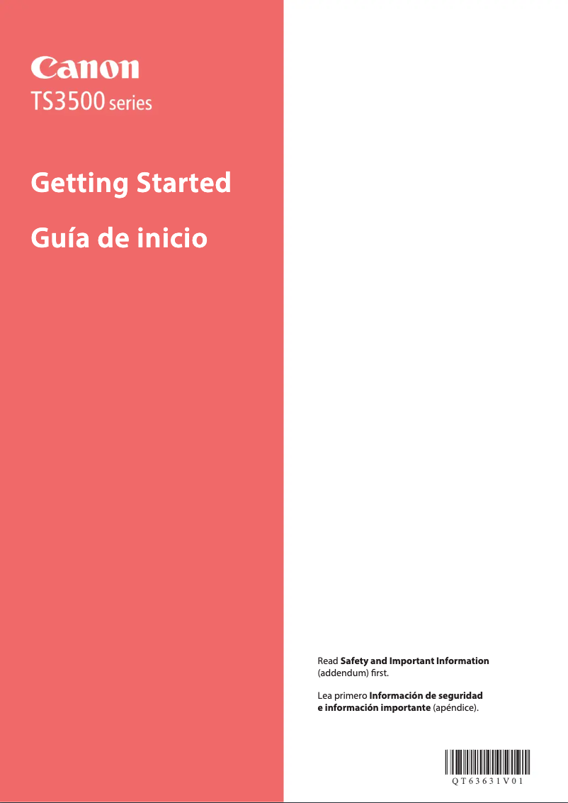 Page n°1 - Manuel utilisateur Canon Pixma TS3520