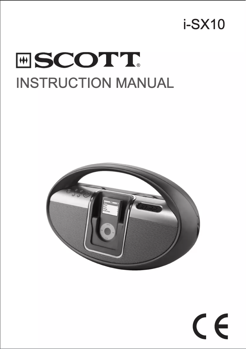 Page 1 de la notice Manuel utilisateur Scott I-SX 10 SL