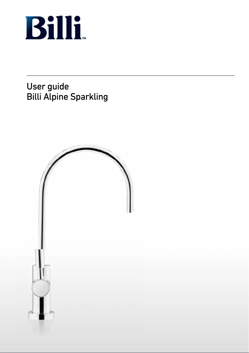 Image de la première page du manuel de l'appareil Alpine Sparkling