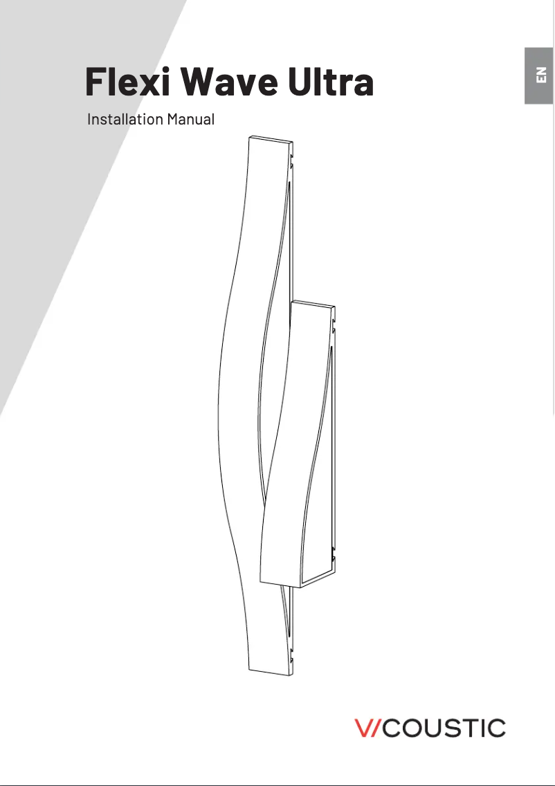 Page n°1 - Manuel utilisateur Vicoustic Flexi Wave Ultra