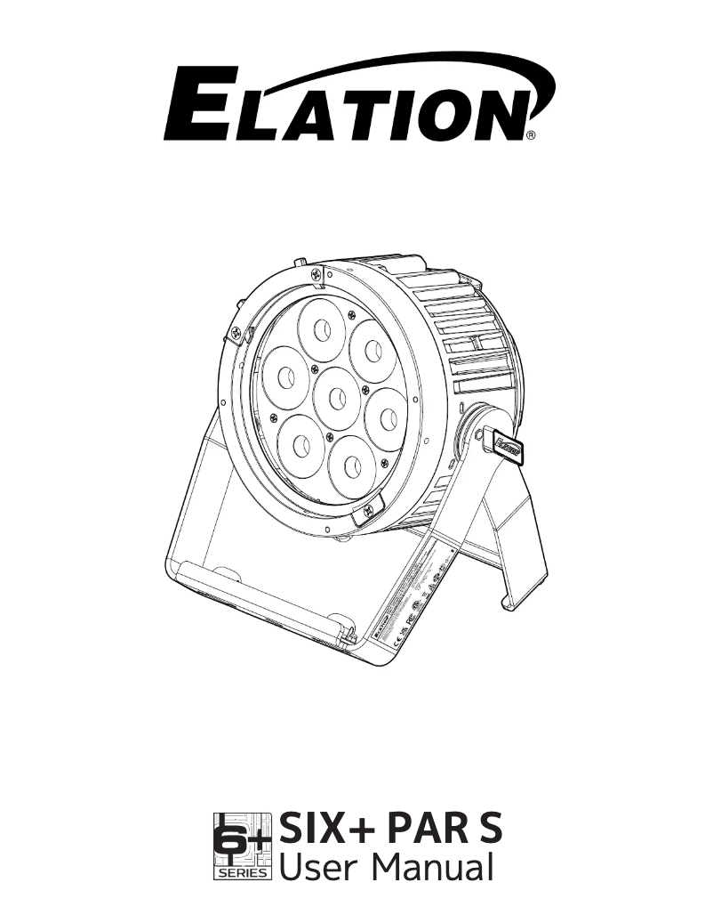 Página 1 del manual Manual de usuario Elation SIX+ PAR S