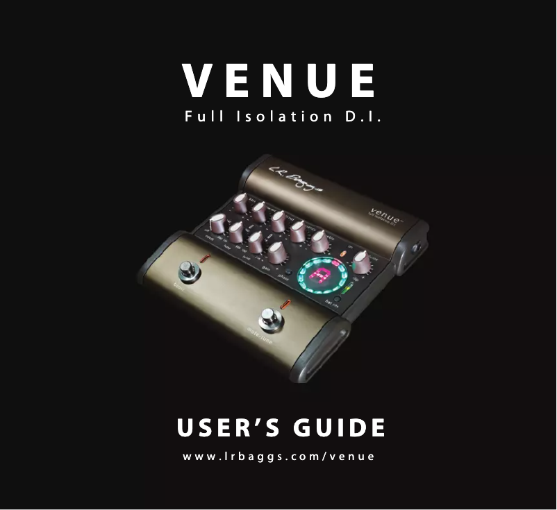 Página 1 del manual Manual de usuario LR Baggs Venue